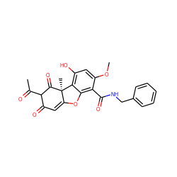 COc1cc(O)c2c(c1C(=O)NCc1ccccc1)OC1=CC(=O)C(C(C)=O)C(=O)[C@]12C ZINC000049068785