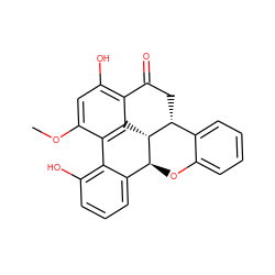 COc1cc(O)c2c3c1-c1c(O)cccc1[C@@H]1Oc4ccccc4[C@@H](CC2=O)[C@@H]31 ZINC000014617071