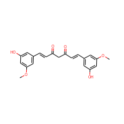 COc1cc(O)cc(/C=C/C(=O)CC(=O)/C=C/c2cc(O)cc(OC)c2)c1 ZINC000139957166