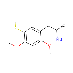 COc1cc(OC)c(SC)cc1C[C@H](C)N ZINC000001872016