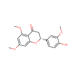 COc1cc(OC)c2c(c1)O[C@@H](c1ccc(O)c(OC)c1)CC2=O ZINC000098083392