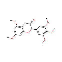 COc1cc(OC)c2c(c1)O[C@H](c1cc(OC)c(OC)c(OC)c1)[C@@H](O)C2 ZINC000032206782