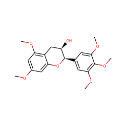 COc1cc(OC)c2c(c1)O[C@H](c1cc(OC)c(OC)c(OC)c1)[C@H](O)C2 ZINC000005248853