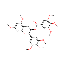 COc1cc(OC)c2c(c1)O[C@H](c1cc(OC)c(OC)c(OC)c1)[C@H](OC(=O)c1cc(OC)c(OC)c(OC)c1)C2 ZINC000003979021