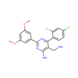 COc1cc(OC)cc(-c2nc(N)c(CN)c(-c3ccc(Cl)cc3Cl)n2)c1 ZINC000003817007