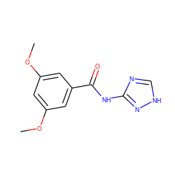 COc1cc(OC)cc(C(=O)Nc2nc[nH]n2)c1 ZINC000005729756