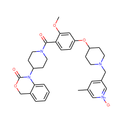 COc1cc(OC2CCN(Cc3cc(C)c[n+]([O-])c3)CC2)ccc1C(=O)N1CCC(N2C(=O)OCc3ccccc32)CC1 ZINC000026276862