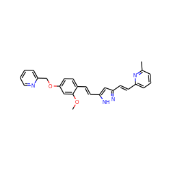 COc1cc(OCc2ccccn2)ccc1/C=C/c1cc(/C=C/c2cccc(C)n2)n[nH]1 ZINC001772579834