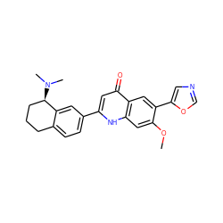 COc1cc2[nH]c(-c3ccc4c(c3)[C@H](N(C)C)CCC4)cc(=O)c2cc1-c1cnco1 ZINC000013487605