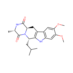 COc1cc2[nH]c3c(c2cc1OC)C[C@@H]1C(=O)N[C@@H](C)C(=O)N1[C@H]3CC(C)C ZINC000653808765