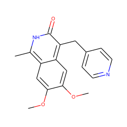 COc1cc2c(C)[nH]c(=O)c(Cc3ccncc3)c2cc1OC ZINC000169703354