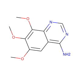 COc1cc2c(N)ncnc2c(OC)c1OC ZINC000012360732