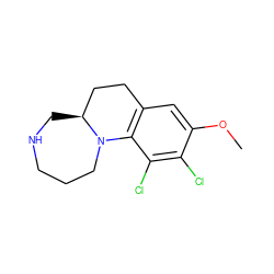 COc1cc2c(c(Cl)c1Cl)N1CCCNC[C@H]1CC2 ZINC001772610108