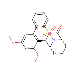 COc1cc2c(c(OC)c1)[C@@H]1[C@H]3CCC[C@@H](C(=O)N1CC2)N3S(=O)(=O)c1ccccc1 ZINC000058632964