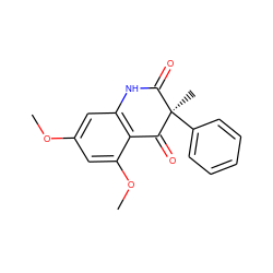 COc1cc2c(c(OC)c1)C(=O)[C@](C)(c1ccccc1)C(=O)N2 ZINC000028978343