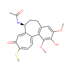 COc1cc2c(c(OC)c1O)-c1ccc(SC)c(=O)cc1[C@@H](NC(C)=O)CC2 ZINC000001587241