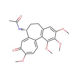 COc1cc2c(c(OC)c1OC)-c1ccc(OC)c(=O)cc1[C@H](NC(C)=O)CC2 ZINC000000607790