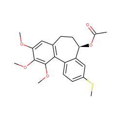 COc1cc2c(c(OC)c1OC)-c1ccc(SC)cc1[C@H](OC(C)=O)CC2 ZINC000029467069