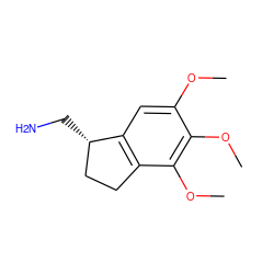 COc1cc2c(c(OC)c1OC)CC[C@@H]2CN ZINC000035569548