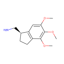 COc1cc2c(c(OC)c1OC)CC[C@H]2CN ZINC000035569551