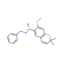 COc1cc2c(cc1[C@@H](C)NCc1ccccc1)C=CC(C)(C)O2 ZINC000096932045