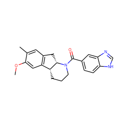 COc1cc2c(cc1C)C[C@H]1[C@@H]2CCCN1C(=O)c1ccc2[nH]cnc2c1 ZINC000117407276