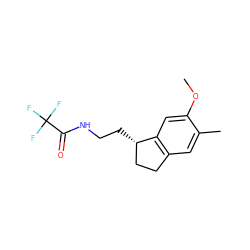COc1cc2c(cc1C)CC[C@@H]2CCNC(=O)C(F)(F)F ZINC000013491237