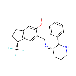 COc1cc2c(cc1CN[C@H]1CCCN[C@H]1c1ccccc1)[C@H](C(F)(F)F)CC2 ZINC000022450663