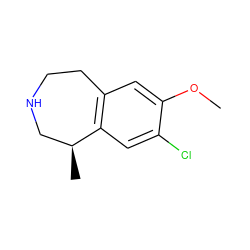 COc1cc2c(cc1Cl)[C@@H](C)CNCC2 ZINC000028136027