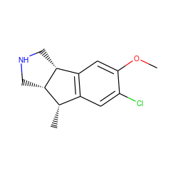 COc1cc2c(cc1Cl)[C@H](C)[C@@H]1CNC[C@H]21 ZINC000034849756