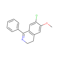 COc1cc2c(cc1Cl)C(c1ccccc1)=NCC2 ZINC000049051887