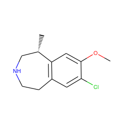 COc1cc2c(cc1Cl)CCNC[C@@H]2C ZINC000028964477