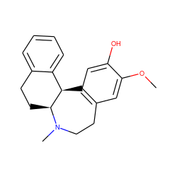 COc1cc2c(cc1O)[C@@H]1c3ccccc3CC[C@@H]1N(C)CC2 ZINC000029556435