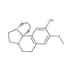 COc1cc2c(cc1O)[C@]13CCCC[C@H]1CCN3CC2 ZINC000169309092