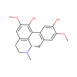 COc1cc2c(cc1O)-c1c(O)c(OC)cc3c1[C@H](C2)N(C)CC3 ZINC000000898438