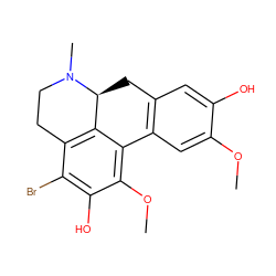 COc1cc2c(cc1O)C[C@H]1c3c(c(Br)c(O)c(OC)c3-2)CCN1C ZINC000028647492