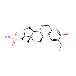 COc1cc2c(cc1O)CC[C@@H]1[C@@H]2CC[C@]2(C)[C@@H](OS(N)(=O)=O)CC[C@@H]12 ZINC000029133617