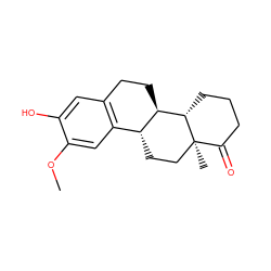 COc1cc2c(cc1O)CC[C@@H]1[C@@H]2CC[C@]2(C)C(=O)CCC[C@@H]12 ZINC000034593827