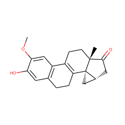 COc1cc2c(cc1O)CCC1=C2CC[C@]2(C)C(=O)C[C@@H]3C[C@@]132 ZINC000049785645