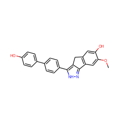 COc1cc2c(cc1O)Cc1c-2n[nH]c1-c1ccc(-c2ccc(O)cc2)cc1 ZINC000028952755