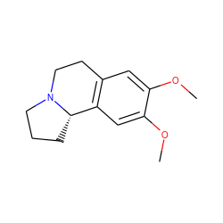 COc1cc2c(cc1OC)[C@@H]1CCCN1CC2 ZINC000013410663