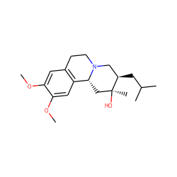 COc1cc2c(cc1OC)[C@H]1C[C@](C)(O)[C@H](CC(C)C)CN1CC2 ZINC000013745385