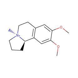COc1cc2c(cc1OC)[C@H]1CCC[N@@+]1(C)CC2 ZINC001772575722