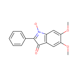 COc1cc2c(cc1OC)[N+]([O-])=C(c1ccccc1)C2=O ZINC000001574876