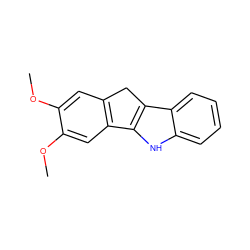 COc1cc2c(cc1OC)-c1[nH]c3ccccc3c1C2 ZINC000038875423