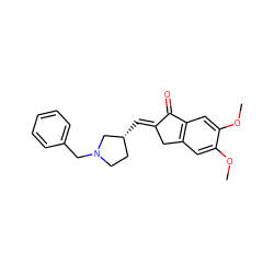 COc1cc2c(cc1OC)C(=O)/C(=C/[C@@H]1CCN(Cc3ccccc3)C1)C2 ZINC001772601007