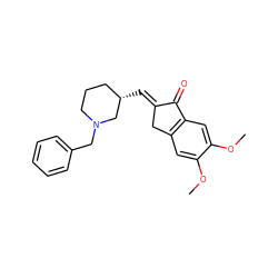 COc1cc2c(cc1OC)C(=O)/C(=C/[C@H]1CCCN(Cc3ccccc3)C1)C2 ZINC001772656576