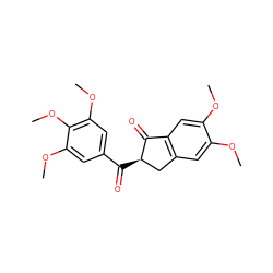 COc1cc2c(cc1OC)C(=O)[C@H](C(=O)c1cc(OC)c(OC)c(OC)c1)C2 ZINC000101323988