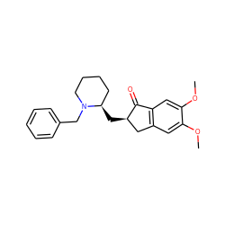 COc1cc2c(cc1OC)C(=O)[C@H](C[C@@H]1CCCCN1Cc1ccccc1)C2 ZINC001772605579