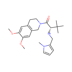 COc1cc2c(cc1OC)CN(C(=O)[C@@H](NCc1cccn1C)C(C)(C)C)CC2 ZINC000013588137